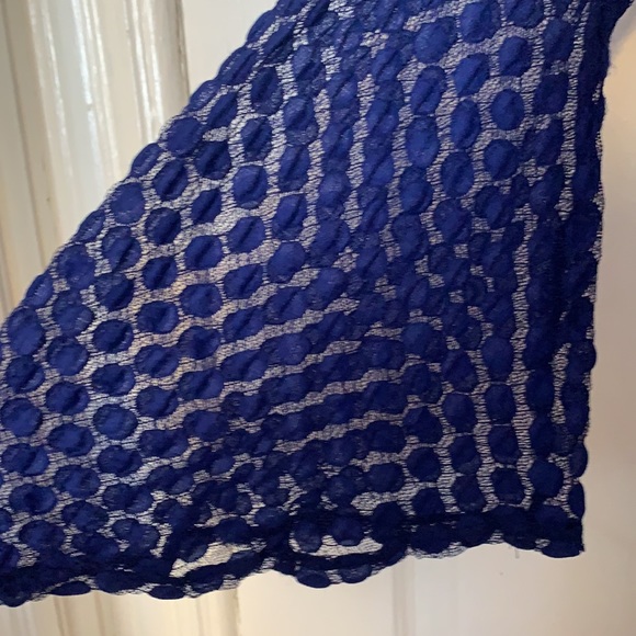 Style & Co PP Royal Blue Blouse with Bell Sleeves - Picture 8 of 8